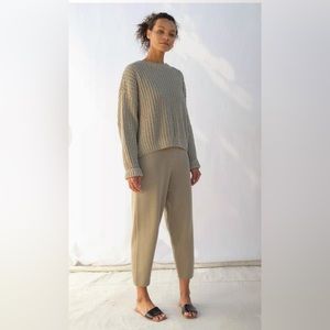 Micaela Greg Knit Trouser, Like New, Faded Olive